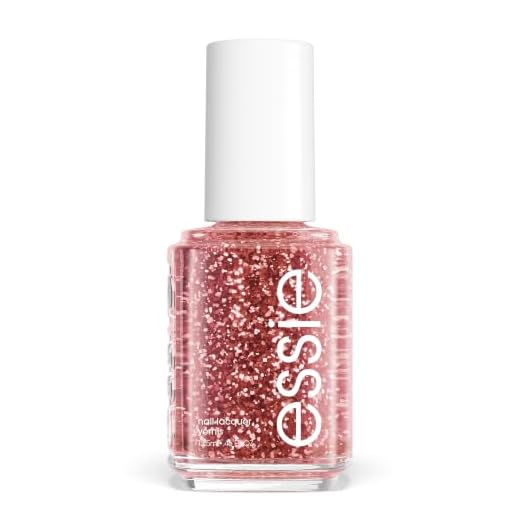 essie Nail Polish, Glossy Shine Finish, A Cut Above, Pink Glitter, 0.46 Ounce
