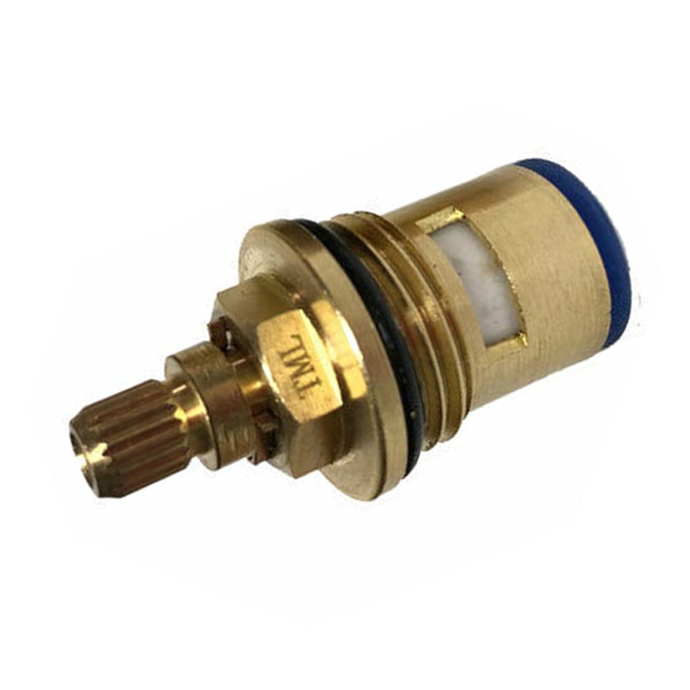 Lot de 2 Cartouches de Rechange en céramique pour Robinet mitigeur 20 Dents 1/4 de Tour 1/2" x pour BSP 1/2" x 45 mm