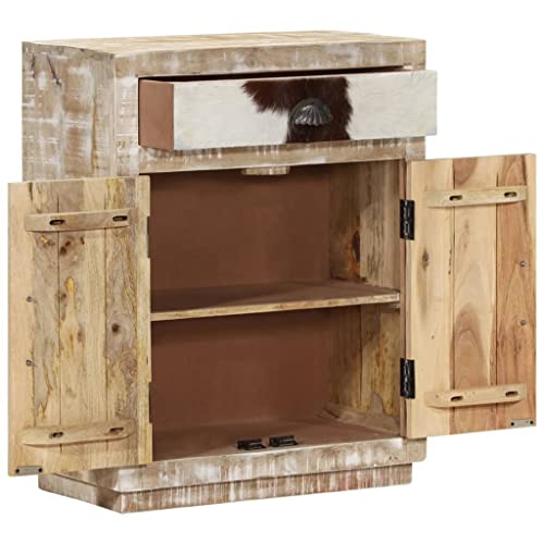 vidaXL Buffet Armoire de Rangement Stockage Meuble de Rangement Commode Meuble pour Salon Salle de Séjour 60x30x75 cm Bois de Manguier Massif
