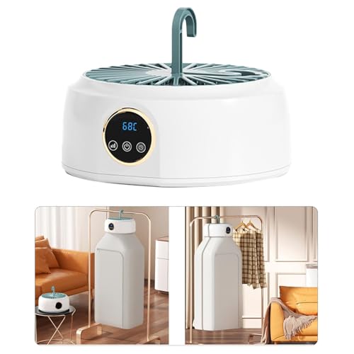 Portable Clothes Dryer, Small Dryer Machine, Electric Clothes Dryer with Remote Dryer&Bag, Mini Laundry Dryers, Suitable for Underwear, Baby Clothes, Light Clothes