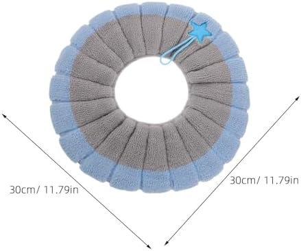 Gogogmee 4pcs Universal Knitted Toilet Seat Cover with Handle, Polyester Material, Warm and Washable Toilet Seat Mat for Home and Bathroom, Easy to Replace and Resistant to Deformation - 1