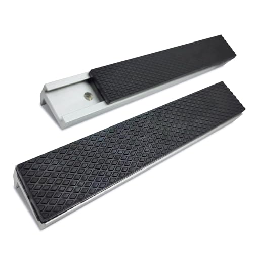 Image of COGNATIVE 6" Bench Vise Jaws, Strong Magnetic Vice Jaw Covers Protectors, Multi-Purpose Protector for 6" Metal Vice, 1 Pair, Silver