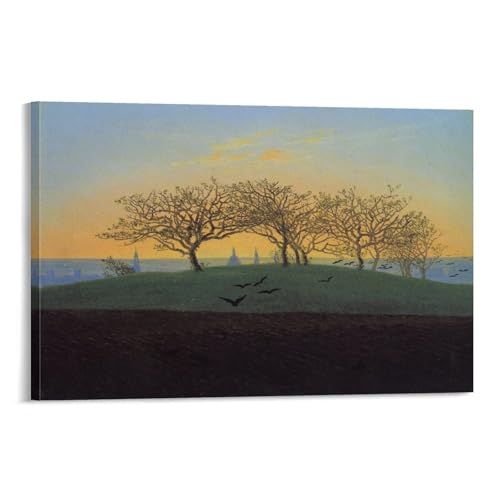 Toile Caspar David Friedrich paysage pour habiller un petit mur de chambre 20x30