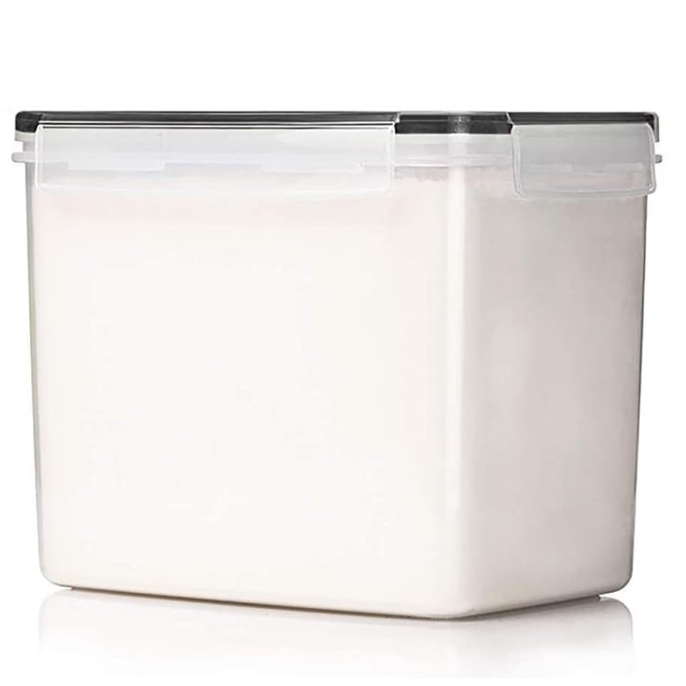 Hndhbfgrt 3.6L Grain Airtight Storage Containers with Lid Transparent Stackable Treat Box for Leakproof Flour & Storage Jars