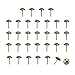 DealMux 32 pz Mobili Tack Nails Pins 14mm Dia Testa Rotonda In Metallo Thumbtack Stile Vintage FAI DA TE Divano Testiera Artigianato Decorare Tono di Bronzo