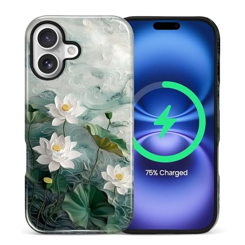 Coque rigide iPhone 17 Magsafe mince lotus pour protection au quotidien