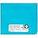 We R Memory Keepers 12x12 Photo Album Aqua, Protect Memories and Photos, Soft, Acid-free Faux Leather, Classy Decorative Spine Label, Snag-free Rings, Includes 5 Page Protectors, Scrapbooking