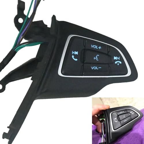 Volant commande bouton Ford Focus 2016 commande musique Kuga 2017 accessoire auto - 4