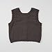 HOOLCHEAN Baby Toddler and Little Girls Knit Button Down Vest Spring Fall Cotton Crochet Sweater, Loose Fit (Runs Large), Dark Gray,120: 6-7Y