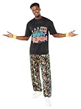 amscan Disfraz de Fiesta de los años 80 de Totally RAD para Hombre y Adulto, Púrpura Y Negro, L