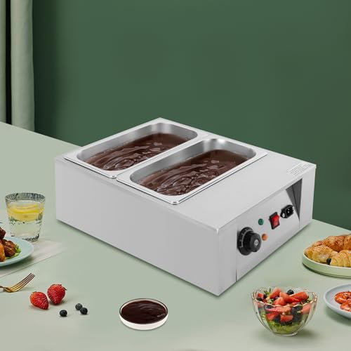Máquina para temperar chocolate 110V 600W 2 recipientes miniatura 5