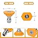 Podoy Yellow Pressure Washer Tips, 15 Degree Stainless Steel Pressure Washer Nozzle Tips, 1/4 Inch Quick Connect, Orifice 3.0 for 2500Psi, 3000Psi, 3500Psi, 4000Psi (Pack of 6)