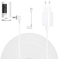 7.6 m Stromkabel und Adapter, kompatibel mit Ring Spotlight Cam Plus/Pro und Stick Up Cam. Akku, Ladekabel für Ring, wetterfester Netzstecker und USB-C-Ladekabel