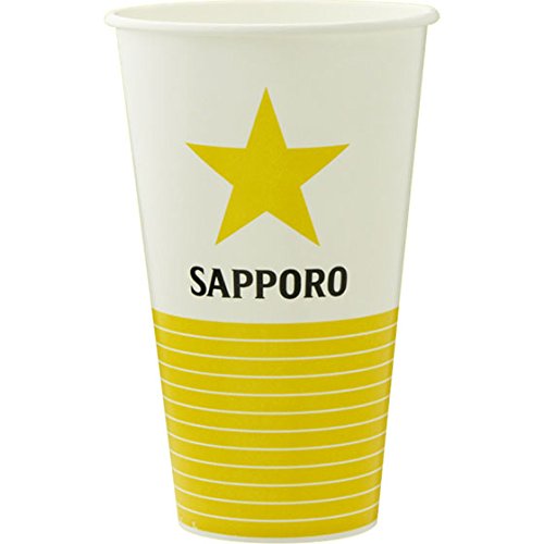 Amazon｜紙コップ 420ml サッポロロゴ入り 100個入り サッポロビール