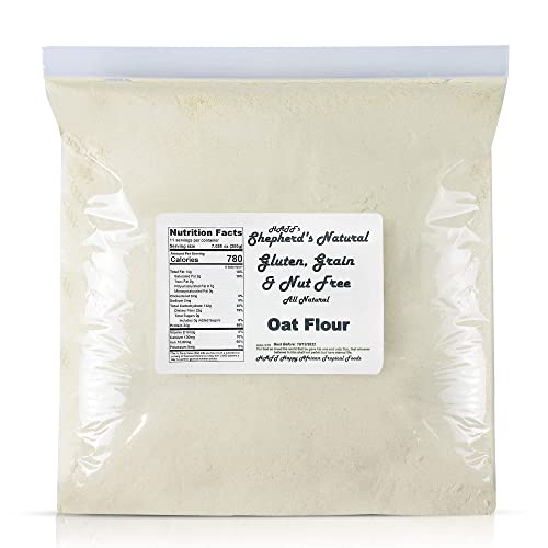 Oat Flour By Hatf's Shepherd's Natural, 100% All Natural 5 Lb. / 80 Oz. Bag #TOP7