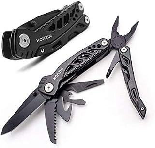 HONZIN Multi Tool Pliers Set,Foldable Pliers Stainless Steel Multitool with Nylon Pouch Ideal Pocket Tool for Outdoor