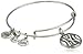 Alex and Ani Major League Baseball Yankee Cap Logo Rafaelian Silver-Tone Expandable Bangle Bracelet