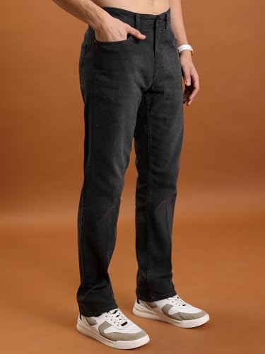Image of Highlander Men Men's Straight-Fit Jeans | Classic & Modern | Stretchable Denim | Jeans for Man | Men Jeans
