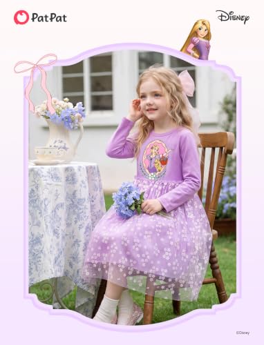 Image of Disney Girls' Tulle Tutu Dress Birthday Party Outfit Toddler to Big Kid