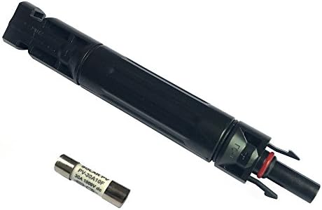 30A Solar Panel Connector in-line Fuse Holder PV Wire Connectors Adaptor 1000V Waterproof 30 Amp