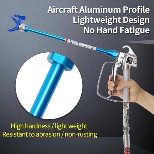 4 Postes de Extensión de Punta para Pulverizador de Pintura sin Aire de Aluminio 3