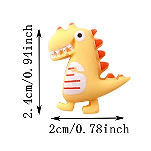 Rurili 50 Pcs Colorful Cute Dinosaur Shape Resin Flatback Slime Charms For Scrapbooking Embellishment Diy Craft Jewelry Making Ornament Hair Clips #TOP1