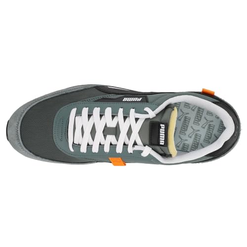 PUMA Puma Mens Future Rider Sneaker, Balsam Green-Puma Mens White, 7.5