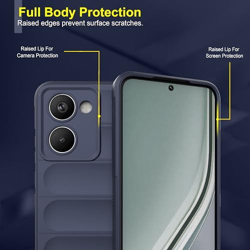 Image of amazon basics Back Case Cover for Realme P3 Ultra 5G | Compatible for Realme P3 Ultra 5G Back Cover | Liquid Silicon Magic Case with Camera Protection | Sapphire