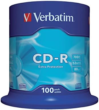 Verbatim CD-R Extra Protection 700 MB - 52-fache Brenngeschwindigkeit - Extraschutz - hohe Lebensdauer - 100 Stück Spindel