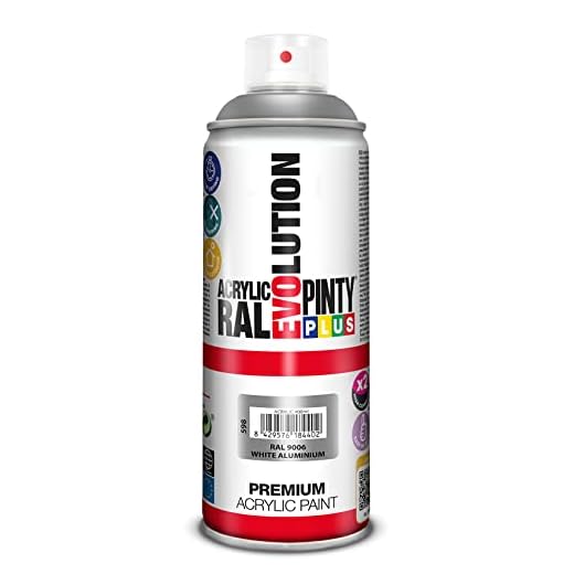 PINTURA EN SPRAY PINTYPLUS EVOLUTION 520CC RAL 9006 ALUMINIO BLANCO