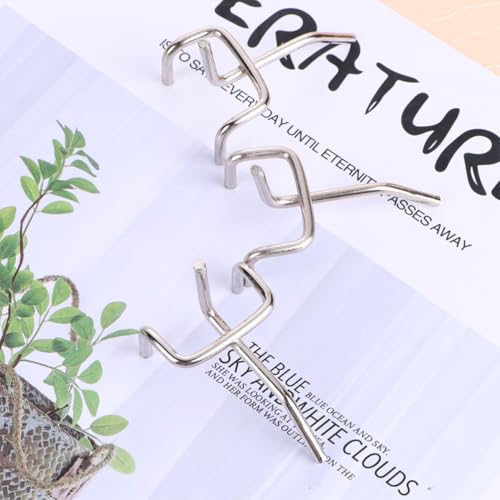 Crochets pour panneau perforé par 100 pour organiser cuisine et bureau