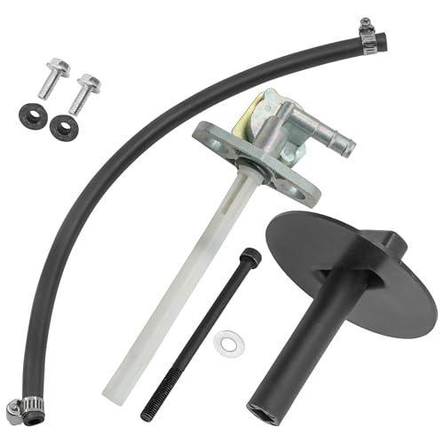 Caltric Fuel Valve And Lever Petcock Compatible with Honda Recon 250 TRX250TM TRX250TE 2002-2009 2011-2014 2016-2024