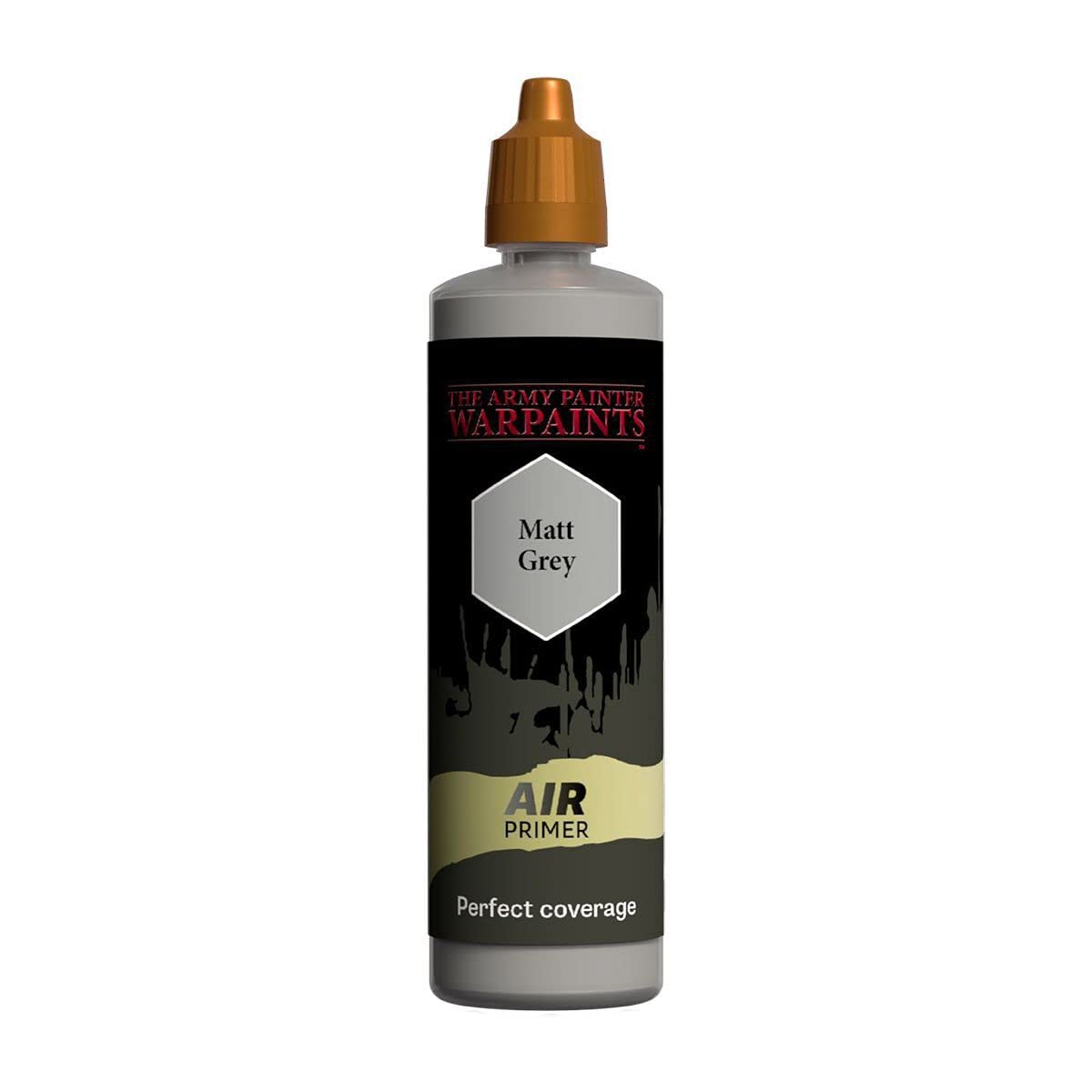 The Army Painter, Warpaints Air: Matt Grey Airbrush Primer, 100ml Acrylic Paint Primer for Airbrushing and Painting Wargaming Miniatures, Perfect for Warhammer 40K, DnD