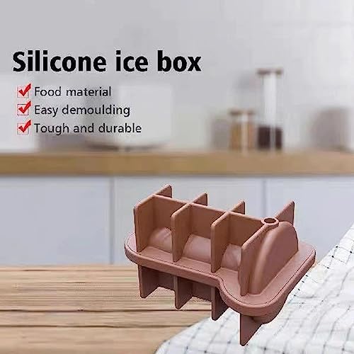 Molde creativo para hielo con 4 piezas de silicona miniatura 5