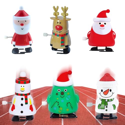 6 Pièces Jouets à Remonter de Noël, Crackers Noel Rempli...