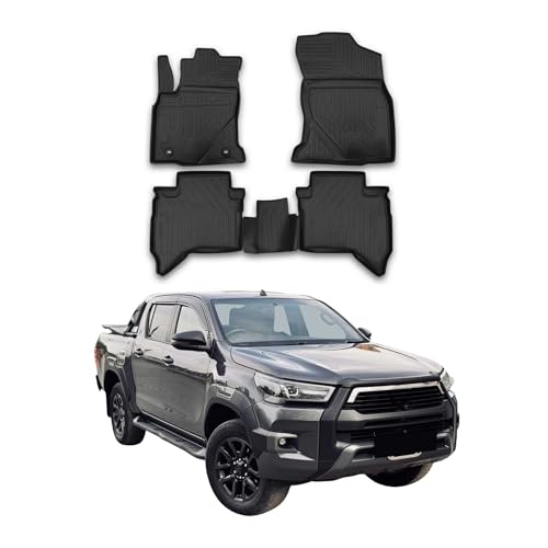 OMAC Tappetini Per HILUX dal 2015 in poi tappetini in gomma Polymer alta 3d gomma tappetini per auto