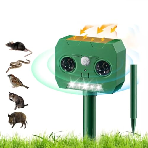 動物撃退器|超音波|ソーラー式|赤外線|自動感知 センサー|IP65 防水|簡単取付け|差し込み 壁掛け 2タイプ|平面角度約120°|上下角度約55°|忌避 用品|ヘビよけ 猫よけ ネズミよけ コウモリよけ 鳥よけ リスよけ イノシシよけ