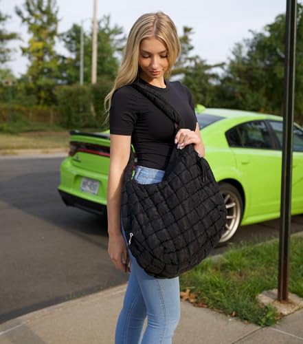 Bolso tote acolchado para mujer, grande y liviano miniatura 2