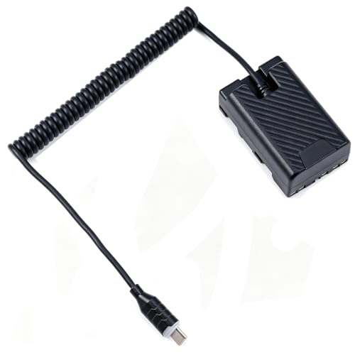 Cable tipo C a batería falsa BP-U decodificada Fotga con diseño en espiral flexible