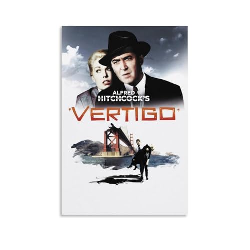 LNSXYSCQ Vertigo - Póster decorativo de películas y series de televisión clásicas y maravillosas, pintura decorativa para dormitorio, 50 x 75 cm, estilo sin marco