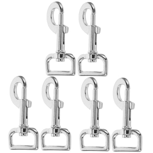Sosoport 3sets Leash Swivel Snap Hooks Metal Clips Dog Leash Clasp Lightweight 2pcs*3