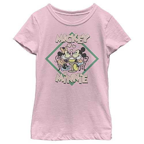 T-shirt fille Disney rose pour l'école et les sorties du weekend
