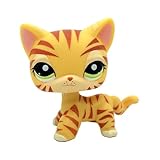 Yellow Tiger Cat Kitten Kitty #1451 Mini Pet Toys Animal Figure