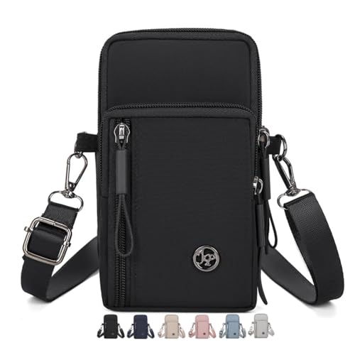 Bolsas transversais pequenas para mulheres, mini bolsas de celular carteiras de pulso bolsa de ombro bolsa de braço bolsa de viagem para mulheres e homens, A - Preto, Medium, Bolsa transversal pequena