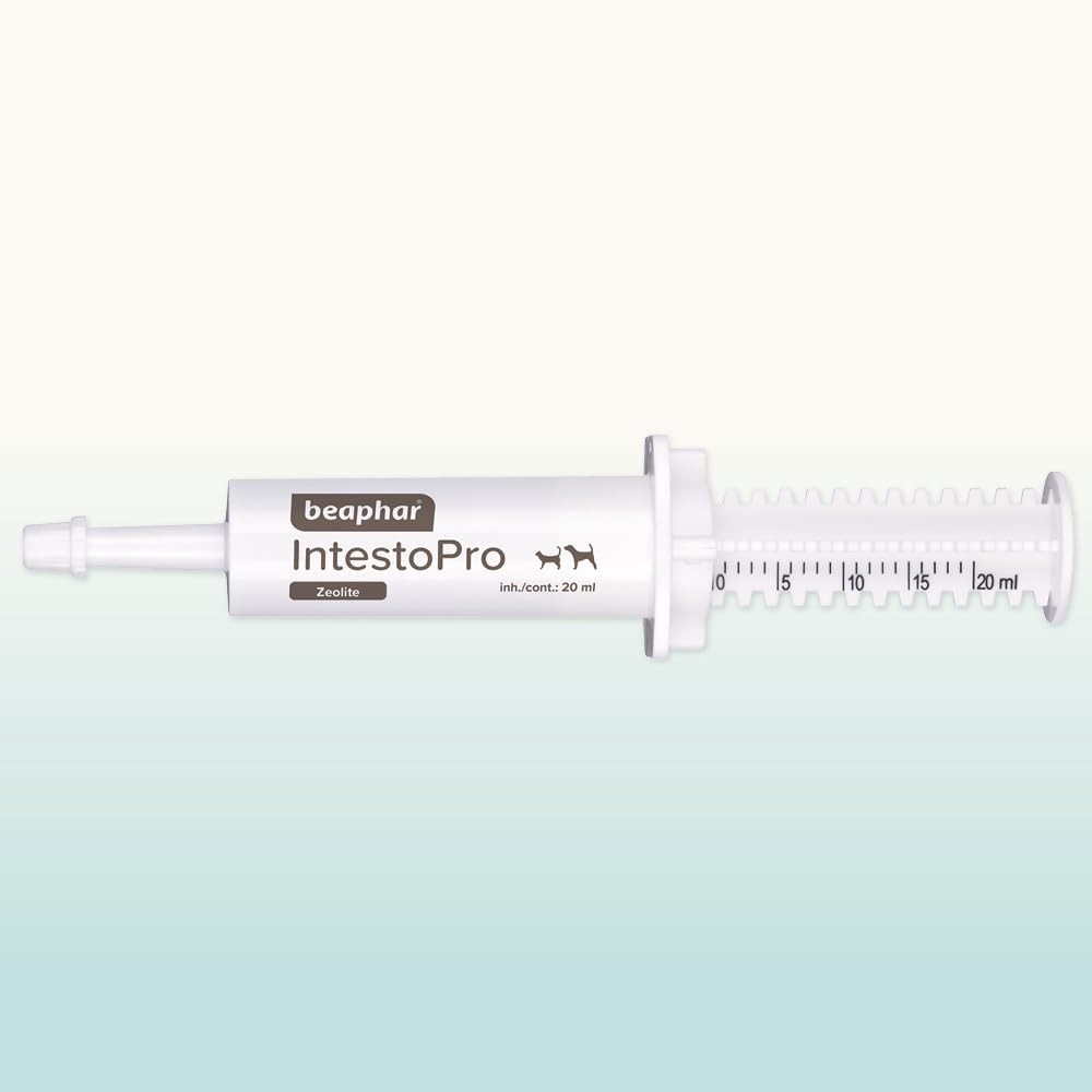BEAPHAR - Pâte IntestoPro pour Chats - avec zéolite - avec MOS & FOS - Favorise l'équilibre de la Fonction intestinale - 20 ML