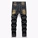 Lanscadran Boy's Vintage Skinny Fit Ripped Distressed Stretch Slim Comfort Fashion Washed Denim Jeans Pants,213,10
