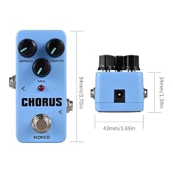 Jemora FCH2 CHORUS Pédale d’effet de guitare électrique Portable Effecteur de guitare Mini pédale d’effet de guitare électrique simple Effet analogique avec vitesse/profondeur/mélange 3 boutons de - Les Beatles, Paul McCartney, John Lennon, RIngo Starr, George Harrison Jemora FCH2 CHORUS Pédale d'effet de guitare électrique Portable Effecteur de guitare Mini pédale d'effet de guitare électrique simple Effet analogique avec vitesse/profondeur/mélange 3 boutons de – Image 7