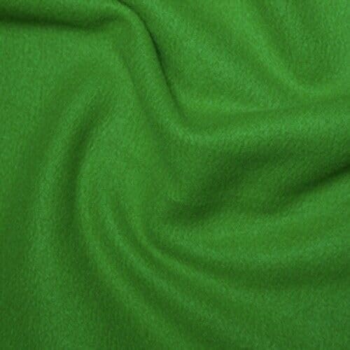 Premium Polar Fleece Fabric Material by The Metre 30 Plain Colours 149cm Wide (Emerald) (ONE METRE - 100 x 150cm)