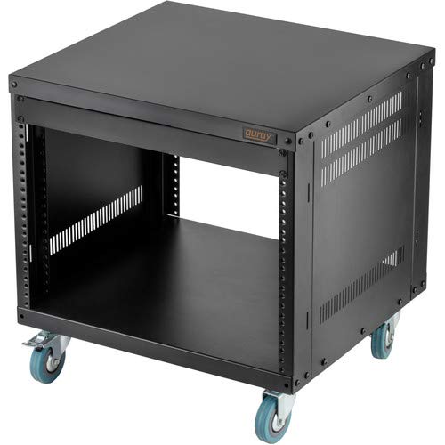 Auray Ers- 8U Steel Equipment Rack With 3" Casters (8 Ru) #TOP2