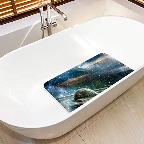 Tapis de bain lavable en machine Bennigiry antidérapant espace